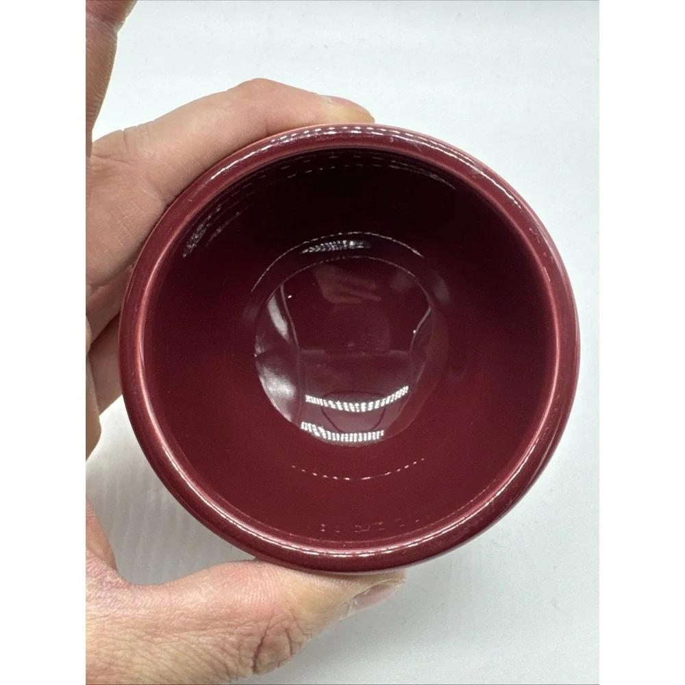 FIESTA Ware TRIPOD Dipping Candle Bowl CINNABAR Retired Item & Color 1998-2001 1